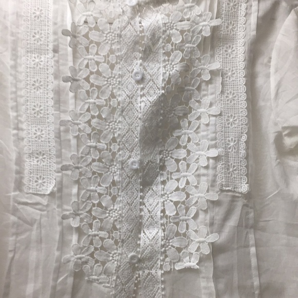 NWOT Lace Boho Beach Blouse - Picture 3 of 3